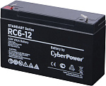 1000527451 Аккумуляторная батарея SS CyberPower RC 6-12 / 6 В 12 Ач Battery CyberPower Standart series RС 6-12, voltage 6V, capacity (discharge 20 h) 12Ah, max.