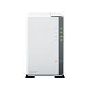 Системы хранения данных Synology QC 1,7GhzCPU/1Gb/RAID0,1/upto 2 HP HDD SATA(3.5')/2xUSB3.2/1xGbE/iSCSI/2xIPcam(upto 12)/1xPS/1YW (DS223j) repl DS220j