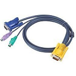 1000159694 Кабель KVM PS/2 "гидра" 1.8м SP15 M(Y)-- HD15M/MINIDIN6M/ CABLE SP15 M(Y)-- HD15M/MINIDIN6M 1.8m