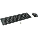 1364560 Клавиатура + мышь Oklick 250M Black USB беспроводная slim [997834]