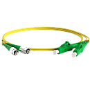 Кабельная сборка Hyperline FC-D2-9-FC/AR-LC/AR-H-2M-LSZH-YL Патч-корд волоконно-оптический (шнур) SM 9/125 (OS2), FC/APC-LC/APC, 2.0 мм, duplex, LSZH,
