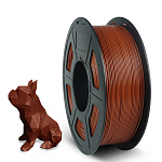 npr_D4832 Филамент NVPRINT PLA+ Chocolate для 3D печати диаметр 1.75мм длина 330 метров масса 1 кг