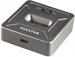1852189 Док-станция SSD AgeStar 31CBNV1C NVMe USB3.2 алюминий черный M2 2280 M-key