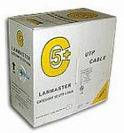 705191 Кабель информационный Lanmaster LAN-5EUTP-GY кат.5е U/UTP не экранированный 4X2X24AWG PVC внутренний 305м серый