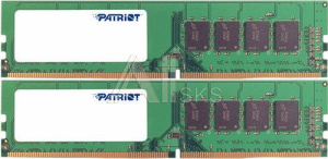 1249798 Модуль памяти PATRIOT Signature Line DDR4 Общий объём памяти 16Гб Module capacity 8Гб Количество 2 2666 МГц Множитель частоты шины 19 1.2 В PSD416G266