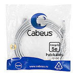 1896717 Cabeus PC-UTP-RJ45-Cat.5e-5m Патч-корд U/UTP, категория 5е, 2xRJ45/8p8c, неэкранированный, серый, PVC, 5м