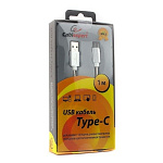 1642662 Cablexpert Кабель USB 2.0 CC-G-USBC02S-1M AM/Type-C, серия Gold, длина 1м, серебро, блистер