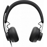 1798968 Наушники с микрофоном Logitech Zone Wired Teams черный матовый 1.9м накладные USB оголовье (981-000870)