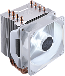 1000603927 Кулер для процессора/ Cooler Master Hyper H410R White Edition (100W, 4-pin, 136mm, tower, Al/Cu, white LED, fans: 1x92mm/34.1CFM/29dBA/2000rpm, 1700