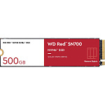 1000689535 Твердотельные накопители WD SSD Red SN700 NVMe for NAS, 500GB, M.2(22x80mm), NVMe, PCIe 3.0 x4, R/W 3430/2600MB/s, IOPs 420 000/380 000, TBW 1000,