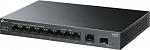Коммутатор TP-Link LS1210GP (L2) 9x1Гбит/с 1SFP 8PoE 61W неуправляемый
