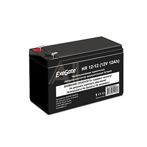 1758581 Exegate EX282968RUS Аккумуляторная батарея HR 12-12 (12V 12Ah 1251W, клеммы F2)
