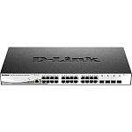 1000679740 Коммутатор D-LINK Коммутатор/ DGS-1210-28X/ME Managed L2 Metro Ethernet Switch 24x1000Base-T, 4x10GBase-X SFP+, Surge 6KV, CLI, RJ45 Console, RPS