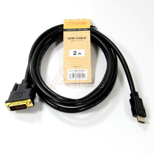 1257292 Кабель HDMI/DVI 2M LCG135E-2M TV-COM