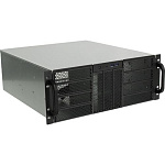 1805989 Procase RE411-D0H17-E-55 Корпус 4U server case,0x5.25+17HDD,черный,без блока питания,глубина 550мм,MB EATX 12"x13"