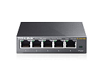 TL-SG105E TP-Link 5-портовый гигабитный настольный Easy Smart коммутатор, 5 портов RJ45 10/100/100 Мбит/с, VLAN на базе MTU/порта/тэга, QoS, IGMP Snooping