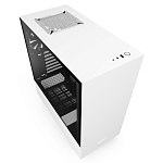 NZXT CA-H510I-W1 H510i Compact Mid Tower White/Black Chassis with Smart Device 2, 2x120mm Aer F Case Fans, 2xLED Strips and Vertical GPU Mount - гаран