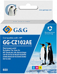 1861550 Картридж струйный G&G GG-CZ102AE 650 многоцветный (18мл) для HP DeskJet 1010/10151515/1516