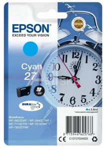 C13T27024022 Картридж Epson Singlepack Cyan 27 DURABrite Ultra Ink for WF7110/7610/7620 new