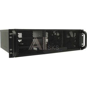 1807621 Procase RM338-B-0 Корпус 3U server case,3x5.25+8HDD,черный,без блока питания,глубина 380мм, MB CEB 12"x10.5"