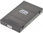 1054370 Внешний корпус для HDD/SSD AgeStar 3UBCP1-6G SATA USB3.0 пластик черный 2.5"