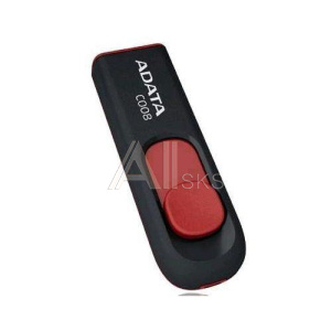 Флэш-накопитель USB2 16GB BLACK/RED AC008-16G-RKD ADATA