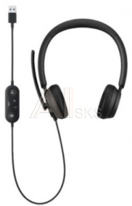 1552823 Наушники с микрофоном Microsoft Modern USB Headset черный (6ID-00021)
