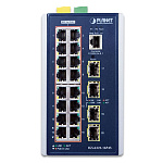 1000617471 Коммутатор Planet коммутатор/ IGS-6325-16P4S IP30 DIN-rail Industrial L3 16-Port 10/100/1000T 802.3at PoE + 4-port 1G/2.5G SFP Full Managed Switch (-40 to 75 C,