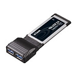 1218292 D-Link DUB-1320/A1A 2-портовый USB 3.0 адаптер для шины ExpressCard