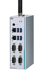 Встраиваемый безвентиляторный компьютер ICO300-83B-N3350-4ICOM-HDMI-DIO-WT-DC, монтаж на DIN-рейку, процессор Intel® Celeron® N3350, 1.1 ГГц, DDR3L-18