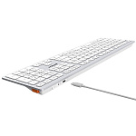 1939494 Клавиатура A4Tech Fstyler FBX50C белый USB беспроводная BT/Radio slim Multimedia (FBX50C WHITE)