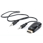 1740277 Bion Переходник HDMI - VGA + стерео-аудио, 19M/15F & miniJack 3.5mm [BXP-A-HDMI-VGA-02]