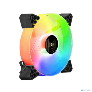 Exegate EX295972RUS Вентилятор 12В DC с подсветкой ExeGate EX12025H6PYH-PWM.ARGB (120x120x25 мм, Hydraulic bearing (гидродинамический), 6pin, 1200RPM,