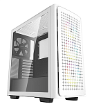Блок питания DEEPCOOL CK560 WH без БП, боковое окно (закаленное стекло), 3xARGB LED 120мм вентилятора спереди и 1x140мм вентилятор сзади, белый, ATX