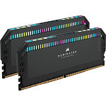 1000696160 Память оперативная/ Corsair DDR5, 5600MHz 64GB 2x32GB DIMM, Unbuffered, 40-40-40-77, OC PMIC, XMP 3.0, DOMINATOR PLATINUM RGB DDR5 Black