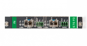 134258 Модуль для передачи сигнала HDMI и RS-232 Kramer Electronics [F676-IN2-F34/STANDALONE] с 2 оптическими входами, совместим с модулями SFP+. Модули OSP-