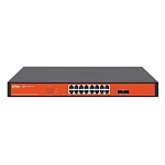 WI-PCES318GF настраиваемый PoE 250Вт, порты 16 PoE GE + 2 SFP, Easy Smart