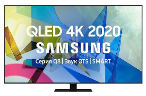 1313306 Телевизор SAMSUNG 50" 4K/Smart QLED 3840x2160 Wi-Fi Bluetooth Tizen черный / серебристый QE50Q87TAUXRU