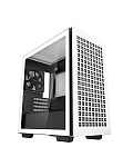 Блок питания DEEPCOOL CH370 WH без БП, боковое окно (закаленное стекло), белый, mATX