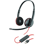 7000012502 Гарнитура проводная/ Blackwire 3325, BW3325-M, MICROSOFT TEAMS CERTIFIED, USB-A, STEREO USB & 3.5MM HEADSET