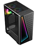 11061867 GameMax Корпус Prism (Midi Tower, ATX, Черн., Зак. стекл., 1*USB3.0, 2*USB2.0, 3*120 ARGB)