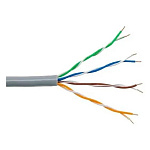 11049420 Кабель витая пара Bion BCL-U5451-101-100 U/UTP, кат.5e, 4x2x0,51мм AWG 24, CCA, в копмлекте 4 коннектора+ 4 колпачка; одножильный, PVC, для внутренней