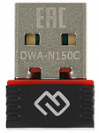 1725698 Сетевой адаптер Wi-Fi Digma DWA-N150C N150 USB 2.0 (ант.внутр.) 1ант. (упак.:1шт)