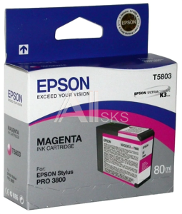 C13T580300 Картридж Epson Stylus Pro 3800 Ink Cartridge (80ml) Magenta