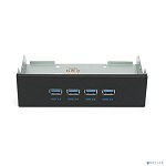 Планка USB 3.0 на переднюю панель 5.25" Gembird, 4 порта USB (FP5.25-USB3-4A)