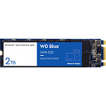 1000683080 Твердотельный накопитель WD SSD Blue, 2.0TB, M.2(22x80mm), SATA3, 3D TLC, R/W 560/530MB/s, IOPs 95 000/84 000, TBW 500, DWPD 0.1 (12 мес.)