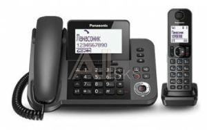 317551 Р/Телефон Dect Panasonic KX-TGF320RUM черный металлик автооветчик АОН