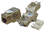 TWT-OK45STP180/5E Модуль Keystone RJ45, Cat.5E, STP, 180 градусов