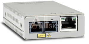 AT-MMC200LX/SC-TAA-60 Allied Telesis TAA, 10/100TX to 100X/SC Single Mode Mini Media & Rate Converter