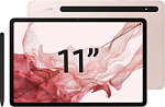 1784739 Планшет Samsung Galaxy Tab S8 SM-X706 Snapdragon 898 2.99 8C RAM8Gb ROM128Gb 11" TFT 2560x1600 3G 4G ДА Android 12 розовое золото 13Mpix 12Mpix BT GPS